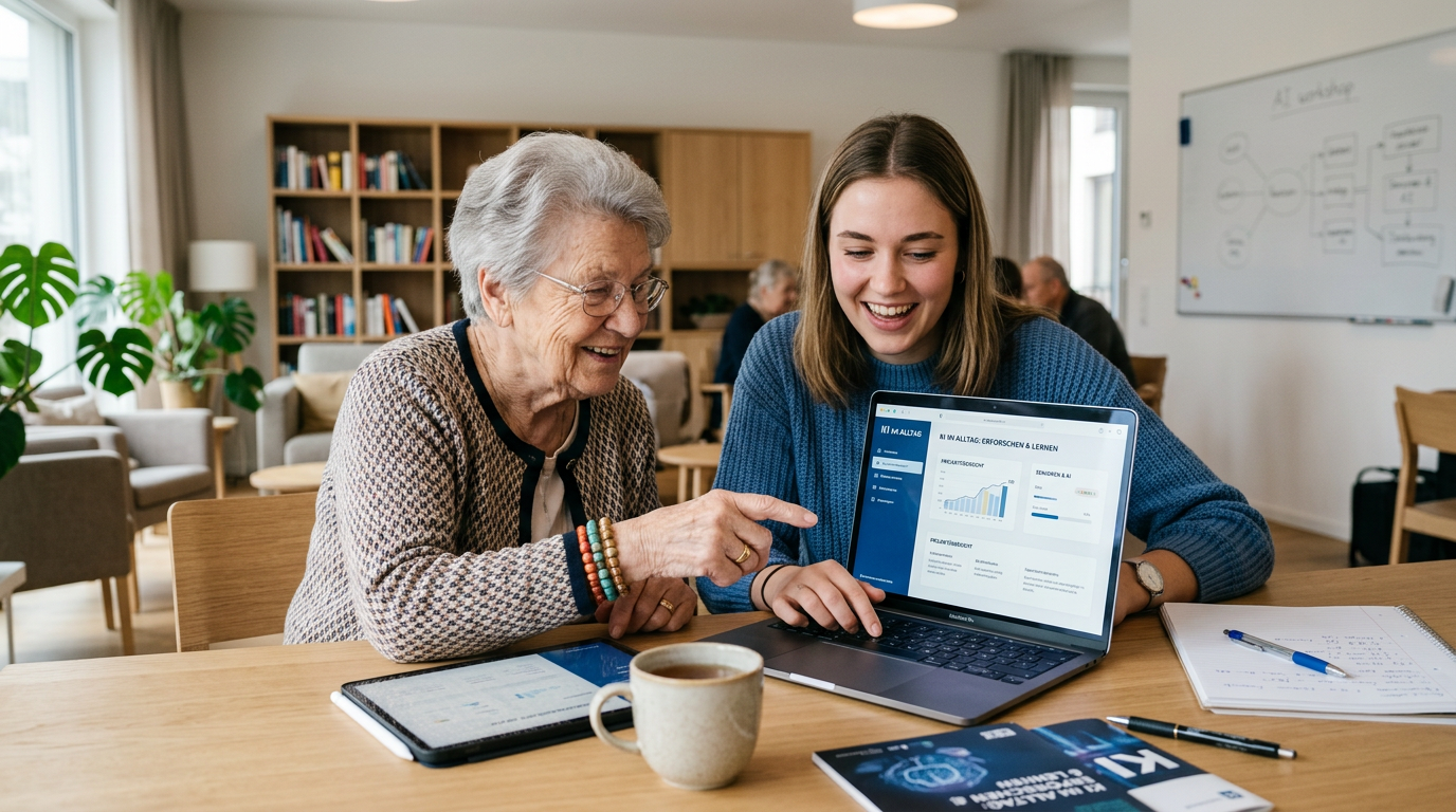 Pilotprojekt: Senioren und Studierende erforschen Künstliche Intelligenz - Altenheim