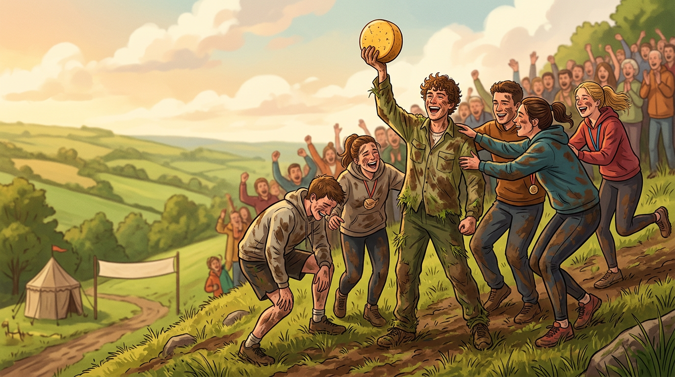 Cooper's Hill Cheese-Rolling 2026 – Das sind die Sieger des Käserennens